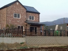 경기도 광주 전원주택 테라젠04-01  1500용기초 +1200용 앙카 기초 합성목재휀스