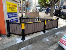 충주소재 분리수거 가림막 WS기본형 H:700앙카용 쓰레기장