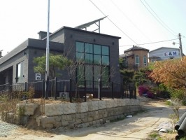 청주소재 전원주택 테라휀스 낙옆제외 1200용 기초매립형+ 출입문4쪽에이스문