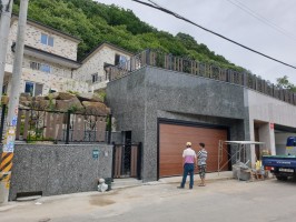 용인수지고기동 전원주택합성목재휀스 테라젠04-01(H:0.9,1.2) + 셋트출입 외문(H:1.5) (앙카용, 블랙)