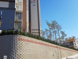 공주 아파트담장울타리 휀스 테라창살04-11 외  경사지 보수 보조공사