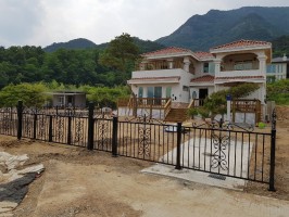 경북 칠곡소재 테라창살04-11 블랙 + 셋트 출입4쪽문+외문 기초매립형
