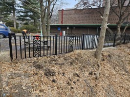 대학교 휀스 테라스톤 (앙카용, 블랙레자톤, 높이1.2용) 학교휀스 철거 후 시공